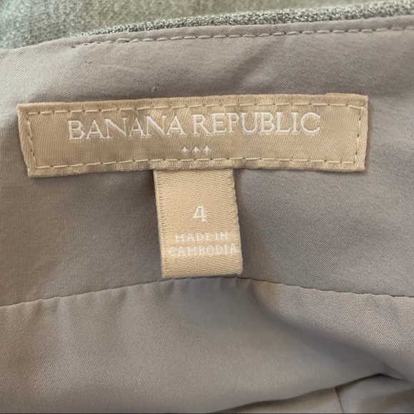 Banana Republic Grey Shimmer Front Bow Skirt - Picture 6 of 11